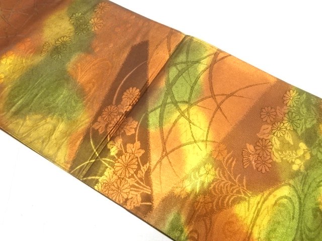 JAPANESE FUKURO OBI / UNUSED / WOVEN STREAM(NON-TAILORED)